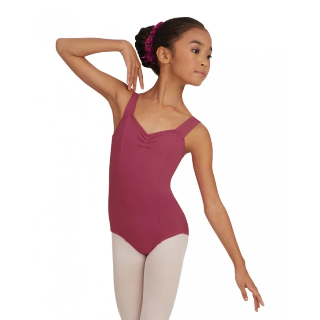 Capezio Leotard, costum de balet pentru copii cu bretele late Capezio Leotard, costum de balet pentru copii cu bretele late