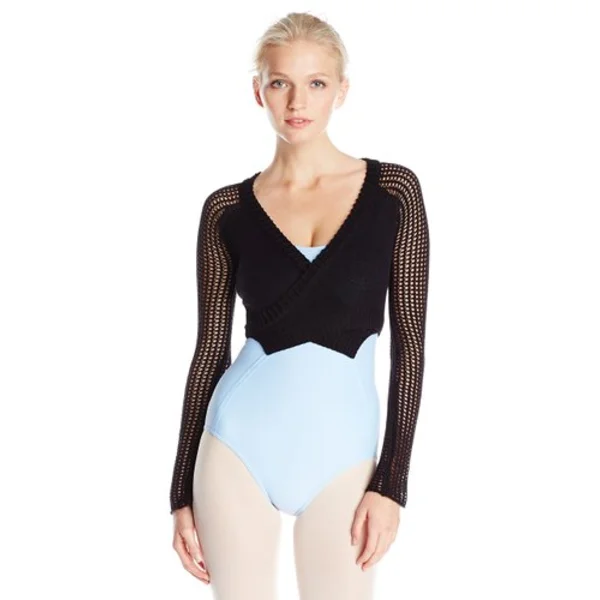 Capezio Crop Wrap Top CK1000W, top tricotat