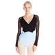 Capezio Crop Wrap Top CK1000W, top tricotat
