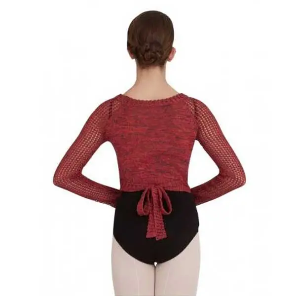 Capezio Crop Wrap Top CK1000W, top tricotat