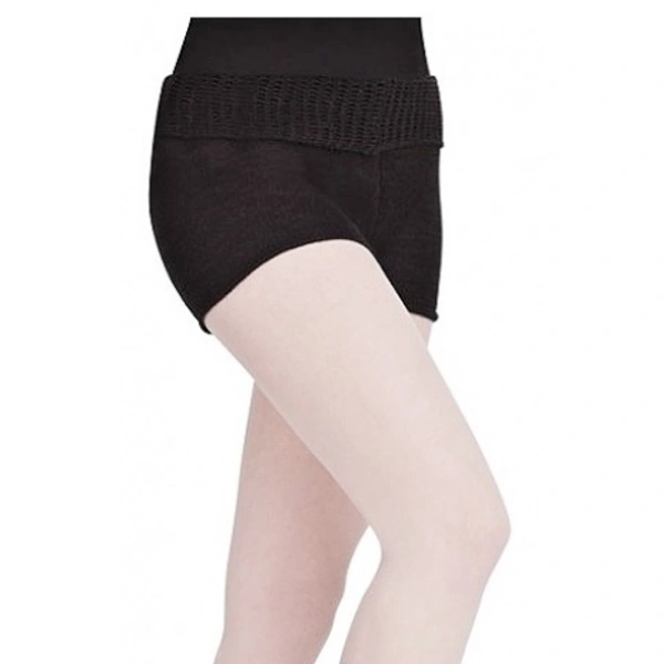 Capezio Short w/Fold Down Waist CK1003W, pantaloni scurti tricotate