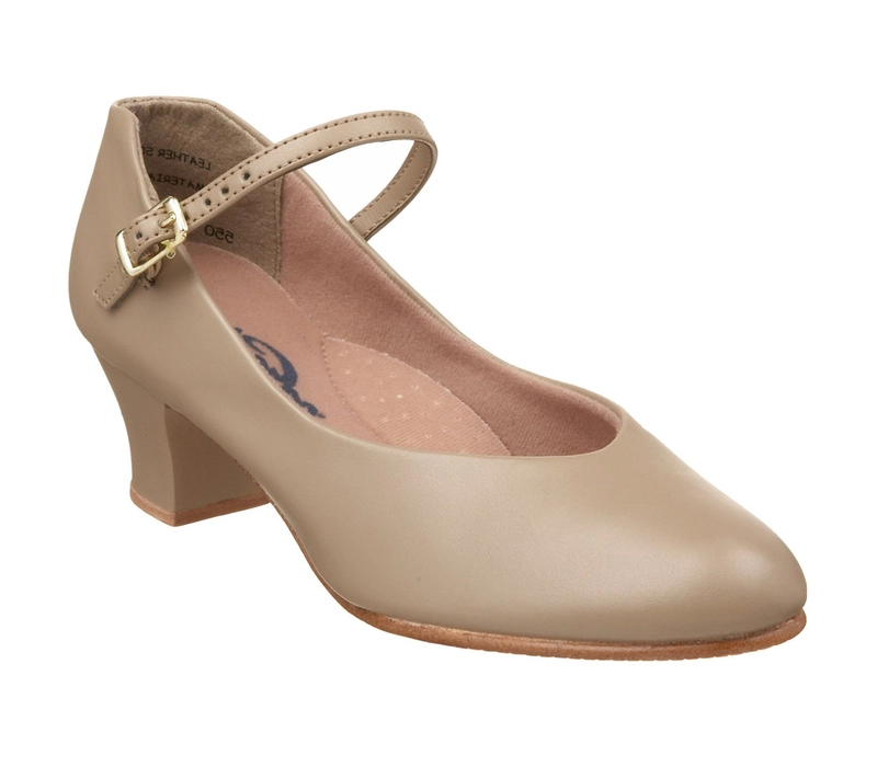 Capezio Jr Footlight, pantofi de caracter - Maro caramel Capezio