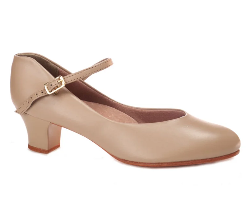 Capezio Jr Footlight, pantofi de caracter - Maro caramel Capezio