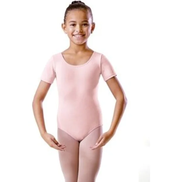 Capezio Leotard, costum de balet pentru copii cu maneca scurta