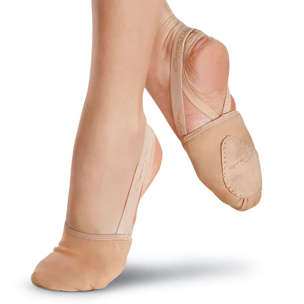 Capezio Pirouette II, flexibili cu tocul deschis pentru copii