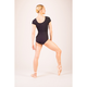 Capezio, costum de balet cu mânecă scurtă și curea