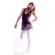 Capezio Tactel V Neck Leotard, costum de balet cu bretele late