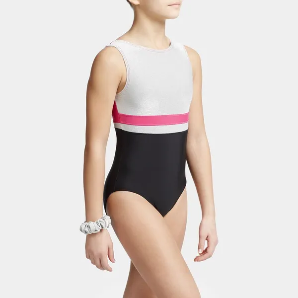 Capezio Stick the Landing Boat neck, costum de balet fara maneci