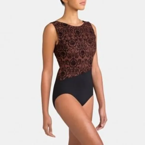 Capezio Rococo Riche Boatneck Tank Leotard, costum de balet