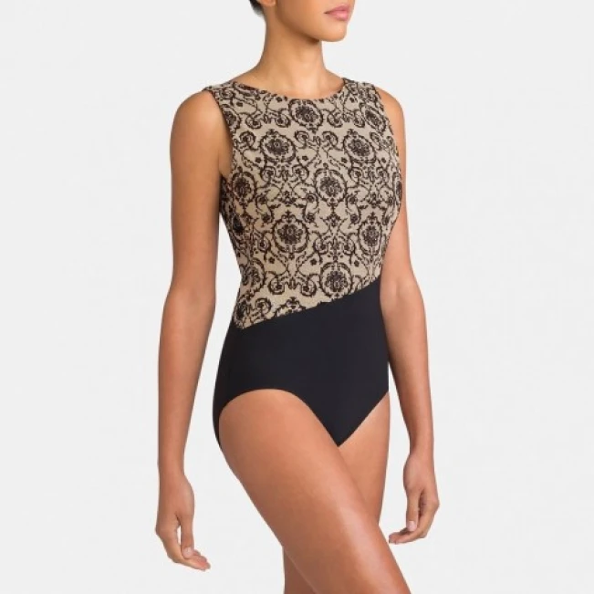 Capezio Rococo Riche Boatneck Tank Leotard, costum de balet