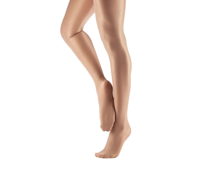 Capezio ultra shimmery, ciorapi luminoase - Light toast Capezio