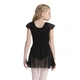 Capezio flutter sleeve dress, costum de balet cu fustă