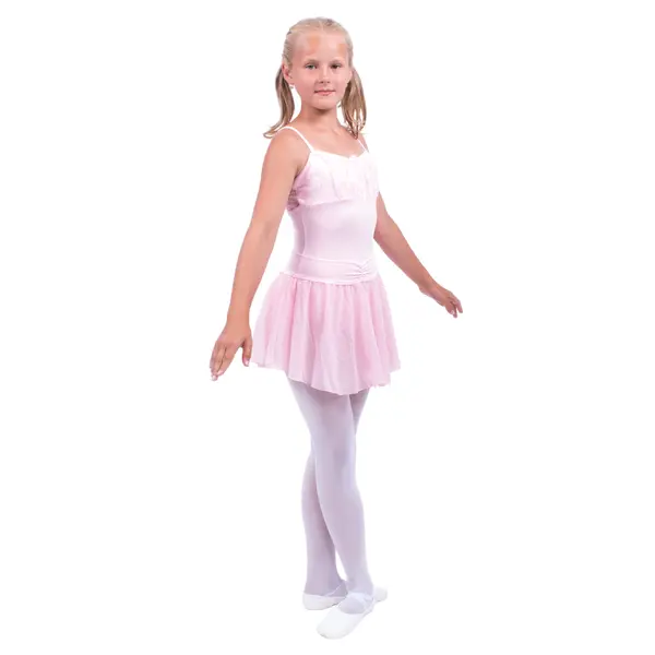 Capezio Daisy Cami Leotard, costum cu bretele subţiri cu dantelă