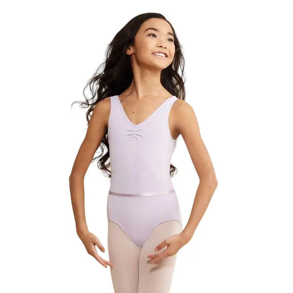 Capezio Tactel V Neck Leotard, costum de balet cu bretele late