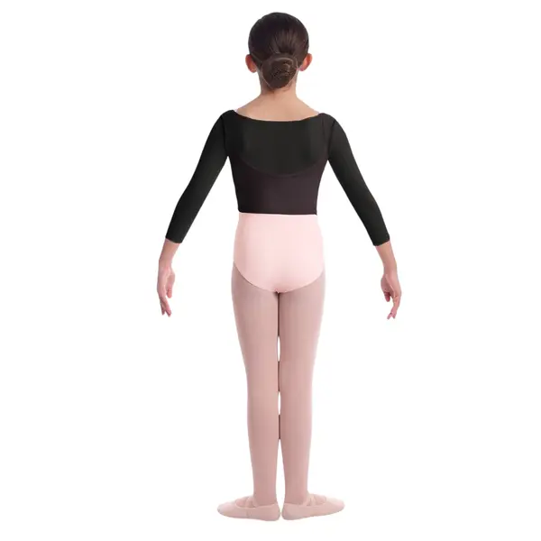 Mirella plain mesh M744C, top cu mâneci trei sferturi