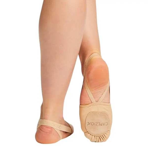 Capezio Hanami PIROUETTE, flexibili cu toc deschis pentru copii