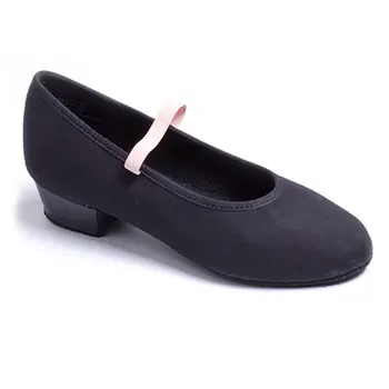 Capezio Academy character 1" heel, pantofi de caracter din pânză pentru copii