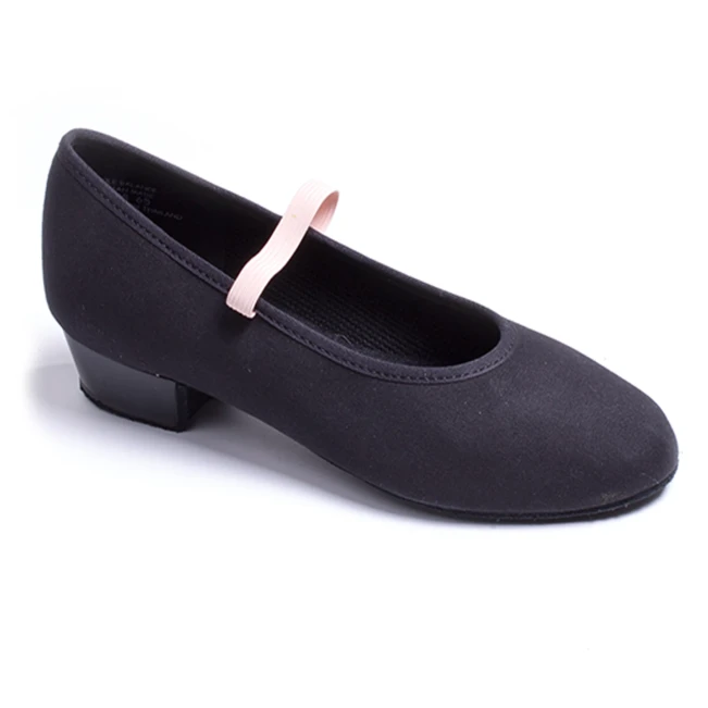 Capezio Academy character 1" heel, pantofi de caracter din pânză pentru copii Capezio Academy character 1" heel, pantofi de caracter din pânză pentru copii