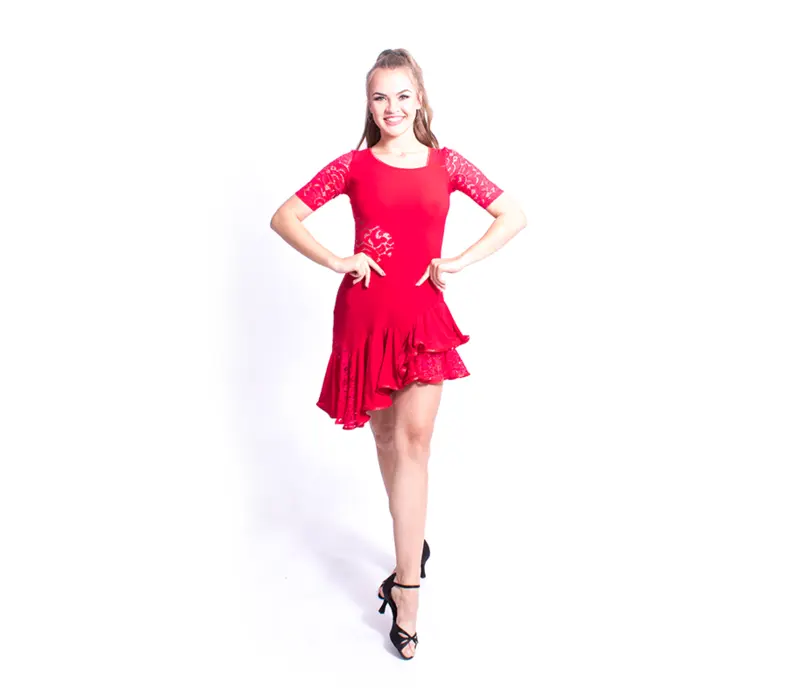 Rochie de damă pentru dansuri latino 216 - Roșu