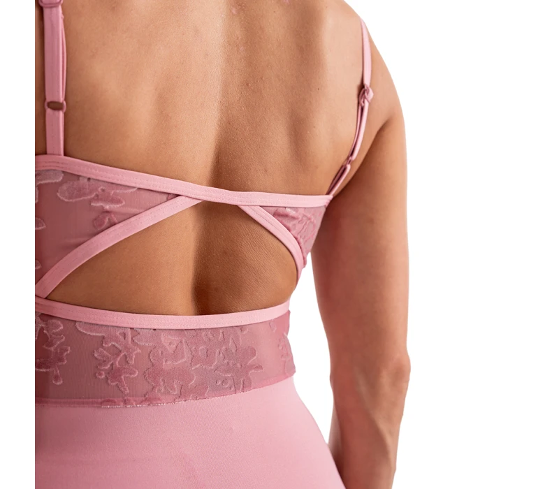Capezio Elsa, body pentru femei cu bretele subțiri Capezio Elsa, body pentru femei cu bretele subțiri - Roz pudrat Capezio