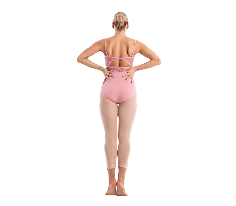 Capezio Elsa, body pentru femei cu bretele subțiri Capezio Elsa, body pentru femei cu bretele subțiri - Roz pudrat Capezio