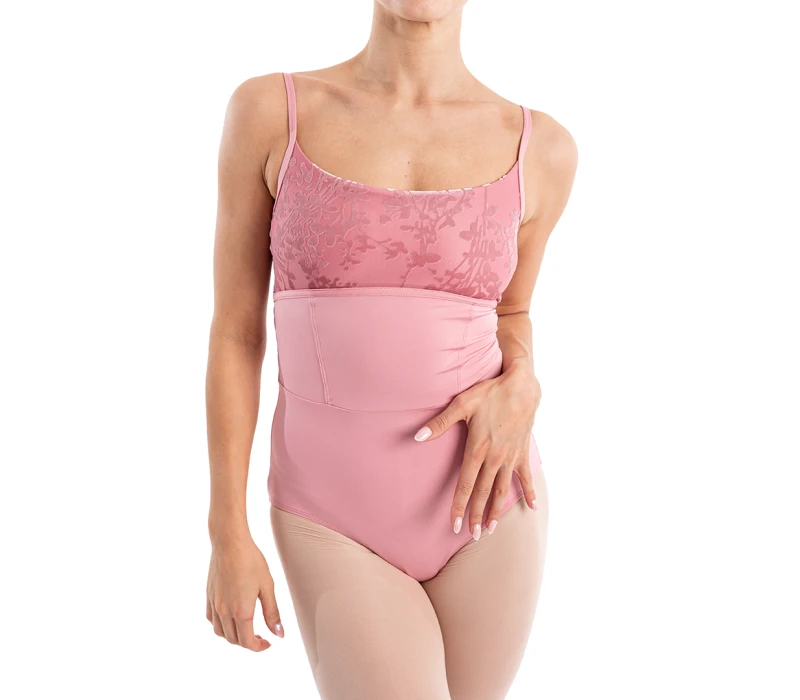 Capezio Elsa, body pentru femei cu bretele subțiri Capezio Elsa, body pentru femei cu bretele subțiri - Roz pudrat Capezio