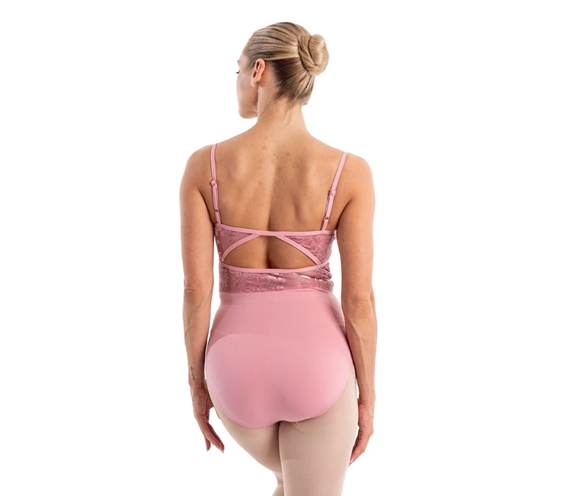 Capezio Elsa, body pentru femei cu bretele subțiri Capezio Elsa, body pentru femei cu bretele subțiri - Roz pudrat Capezio
