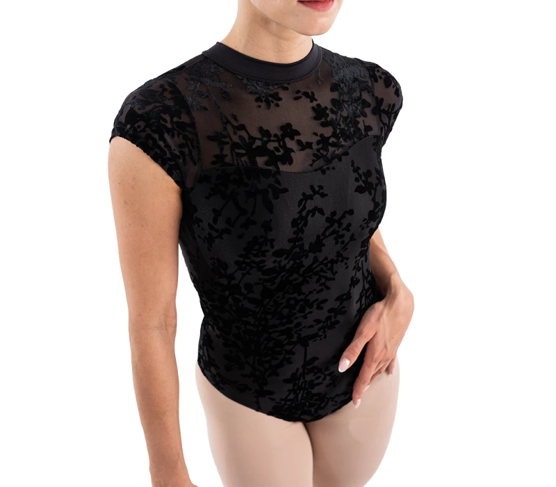 Capezio Rudi, maieu pentru femei la gât - Negru