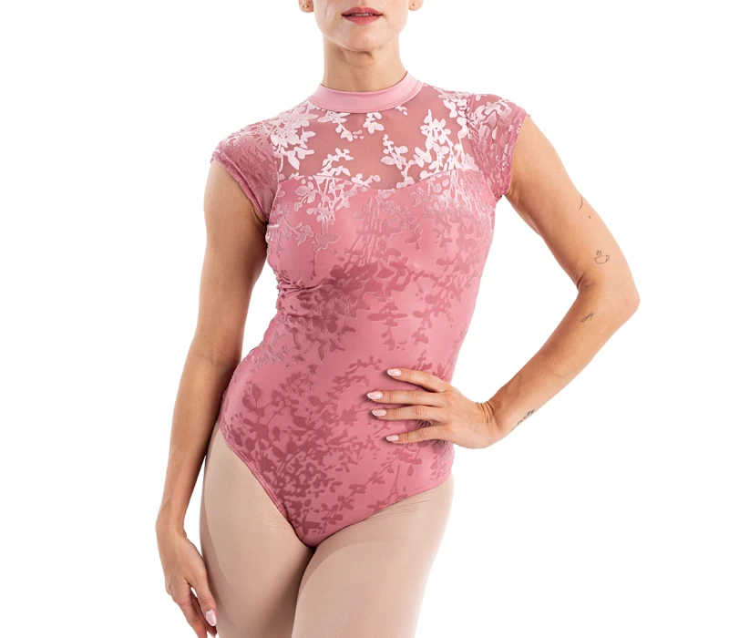 Capezio Rudi, maieu pentru femei la gât - Roz pudrat Capezio