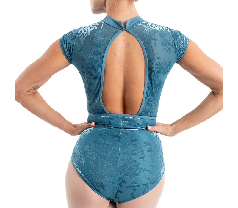 Capezio Rudi, maieu pentru femei la gât - Albastru furtună Capezio