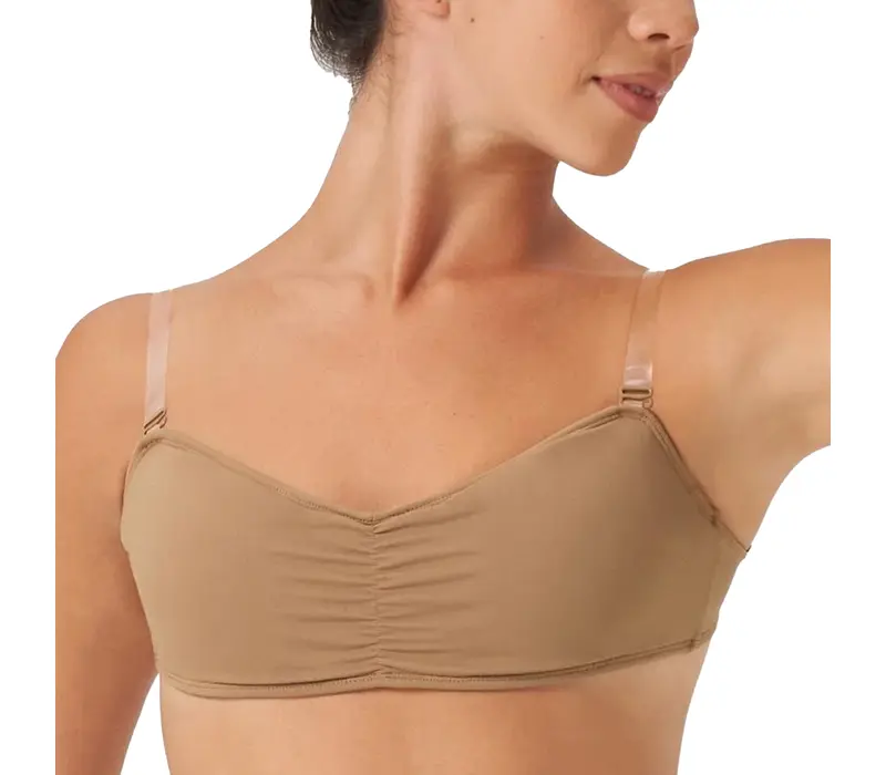 Bloch Vela Bandeau, sutien pentru femei - Maro tan Bloch Bloch Vela Bandeau, sutien pentru femei - Maro tan Bloch
