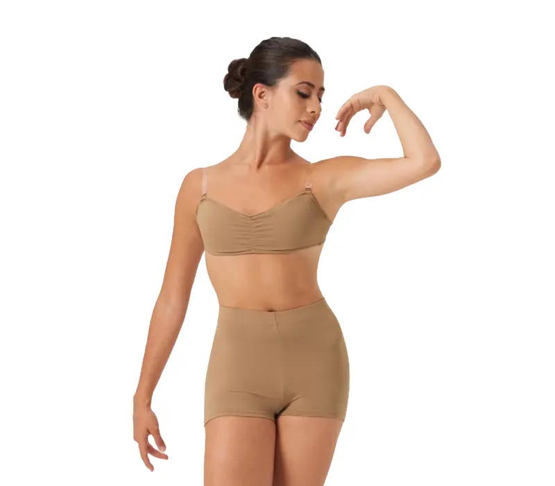 Bloch Vela Bandeau, sutien pentru femei Bloch Vela Bandeau, sutien pentru femei - Maro tan Bloch