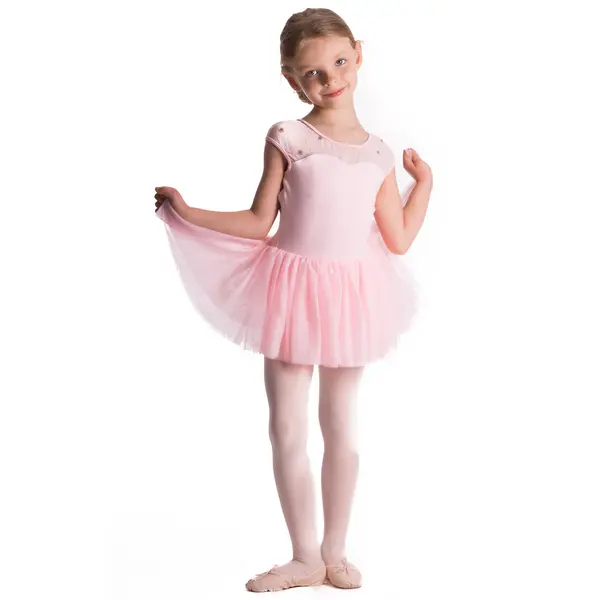 Bloch CL3122 Dutchess, dres pentru copii cu fustiță tutu Bloch CL3122 Dutchess, dres pentru copii cu fustiță tutu