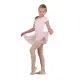 Bloch costum de balet cu mâneca scurtă cu fustă - Roz candy Bloch