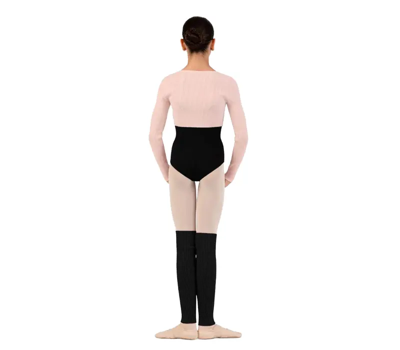 Bloch rib legwarmers, jambiere tricotate pentru copii Bloch rib legwarmers, jambiere tricotate pentru copii - Negru Bloch