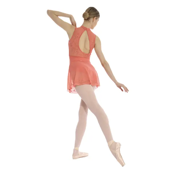 Bloch Hana Floral mesh skirt, fustă pentru femei cu elastic în talie 