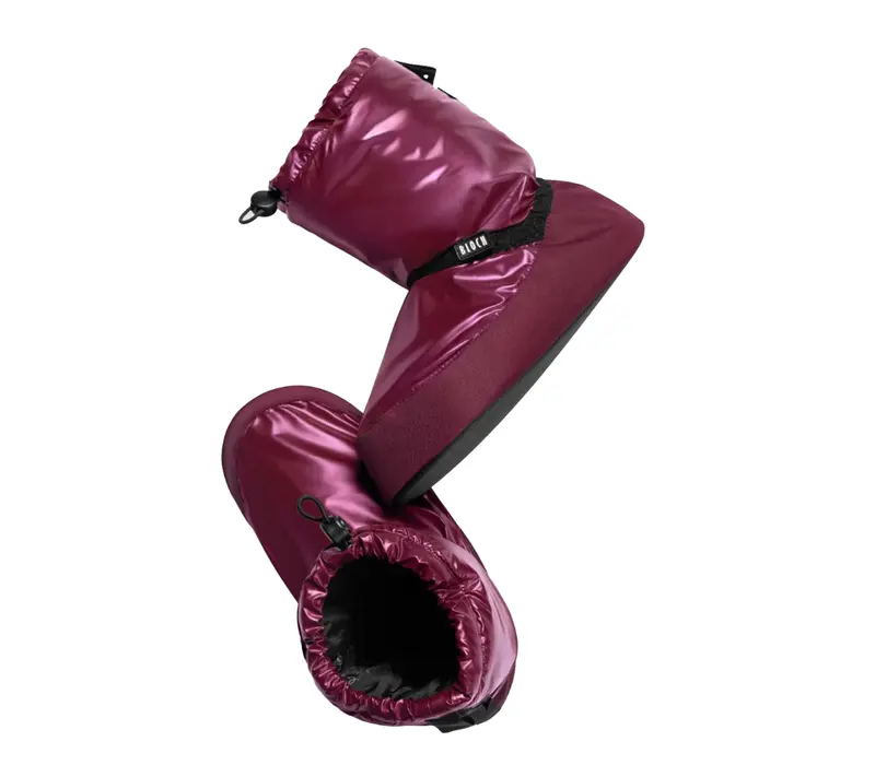 Bloch booties, încălțăminte de încălzire pentru copii Metalic - Burgundiu - Burgundy metallic Bloch
