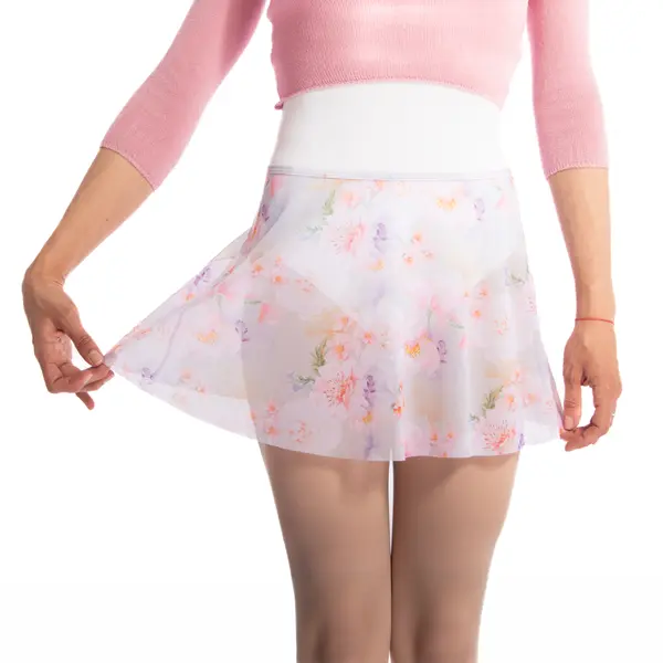 Bloch Printed Pull on skirt, fustă înflorată pentru femei