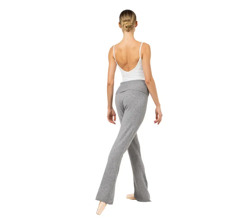 Bloch Flare Pant Rollover, pantaloni tricotati pentru dame Bloch Flare Pant Rollover, pantaloni tricotati pentru dame - Gri Bloch