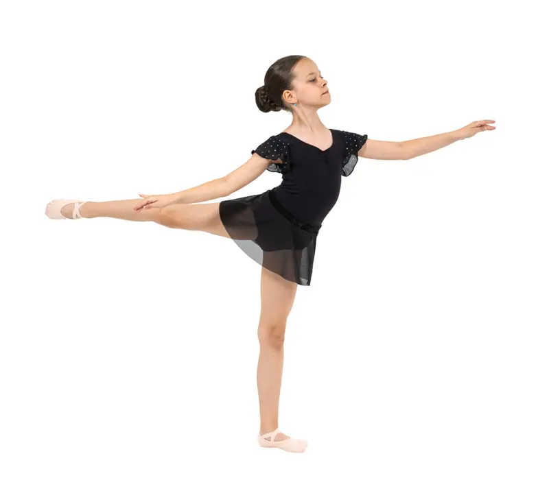 Bloch Mesh pull on skirt Sadie, fustă fetițe Bloch Mesh pull on skirt Sadie, fustă fetițe - Negru