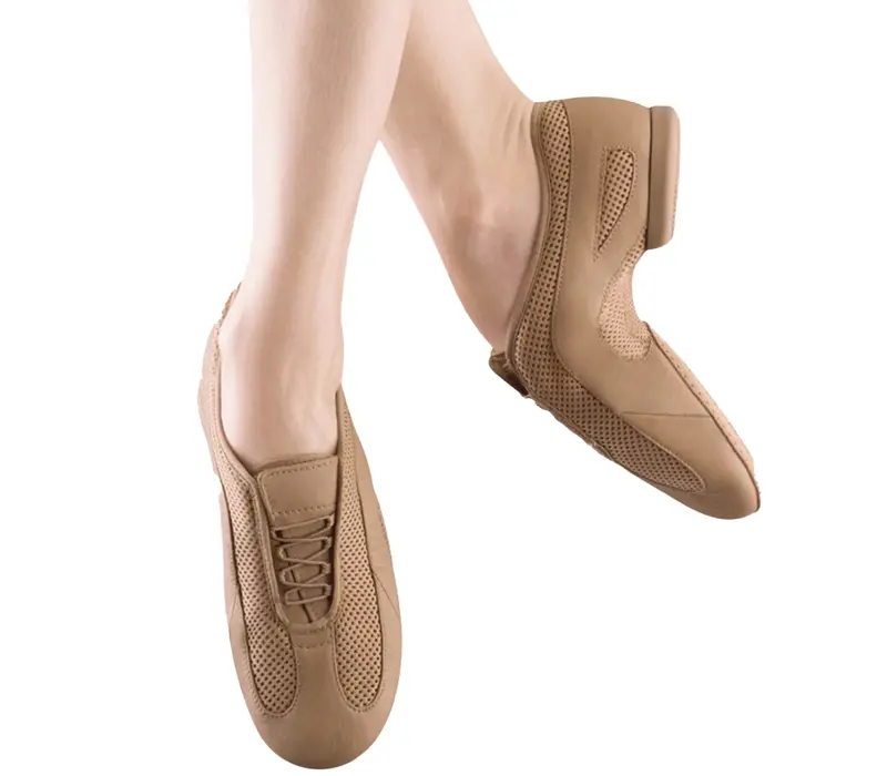 Bloch Slipstream Slip On, pantofi pentru jazz - Tan