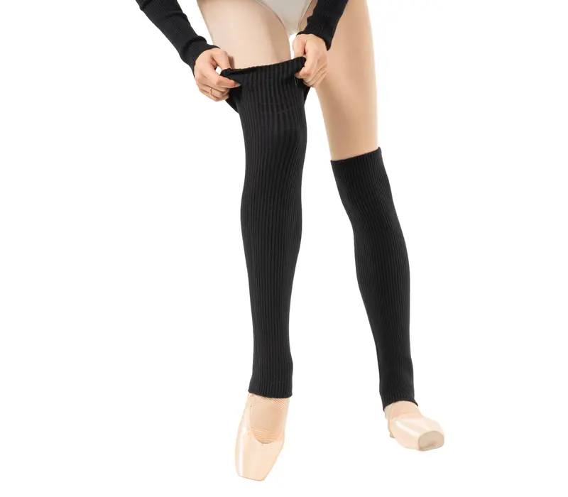 Bloch Rib legwarmer, jambiere tricotate pentru dans Bloch Rib legwarmer, jambiere tricotate pentru dans - Negru