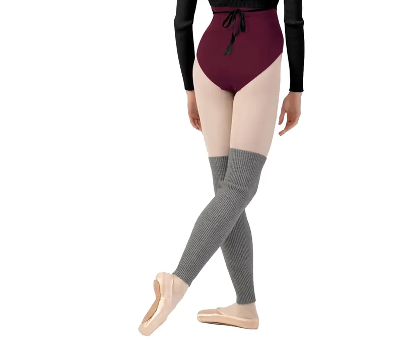 Bloch Rib legwarmer, jambiere tricotate pentru dans - Gri Bloch