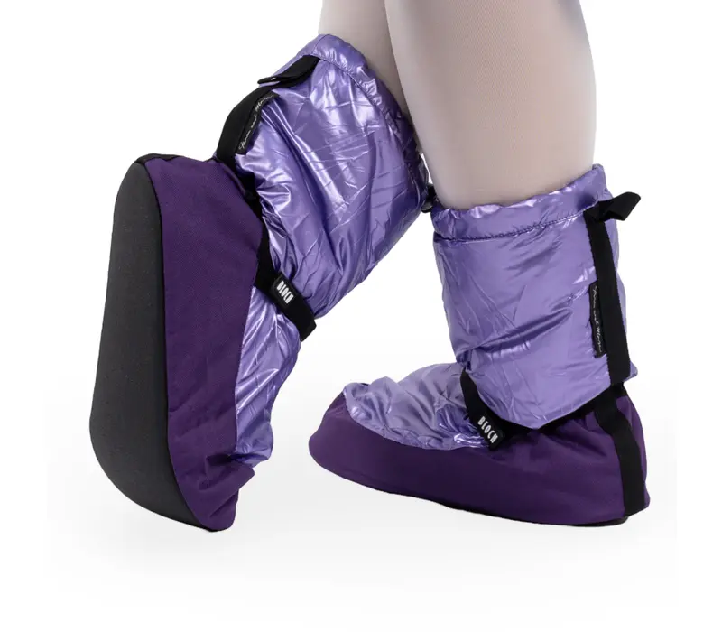Bloch metalic bootie, încălţăminte de încălzire pentru dame - Violet purple metallic Bloch