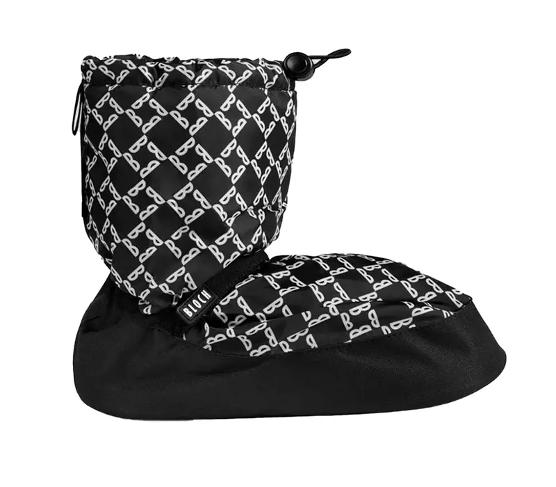 Bloch crazy printed booties, încălţăminte pentru încălzire - Negru diamond Bloch