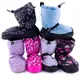 Blocg booties ediţie cu model, încălţăminte de încălzire pentru femei