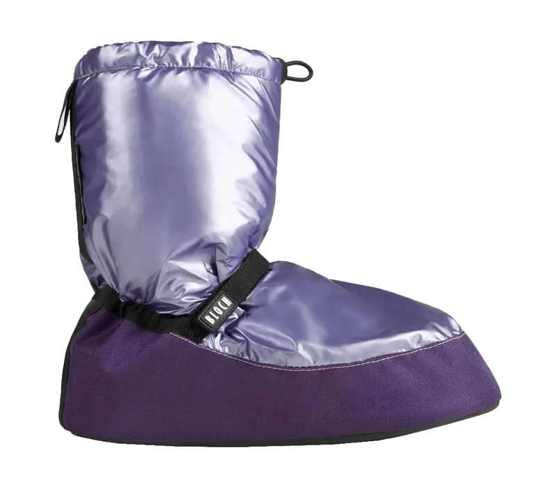 Bloch metalic bootie, încălţăminte de încălzire pentru dame - Violet purple metallic Bloch