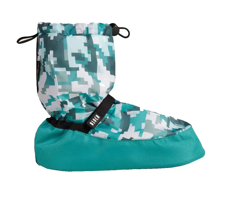 Bloch crazy printed booties, încălţăminte pentru încălzire - Pixel print Bloch