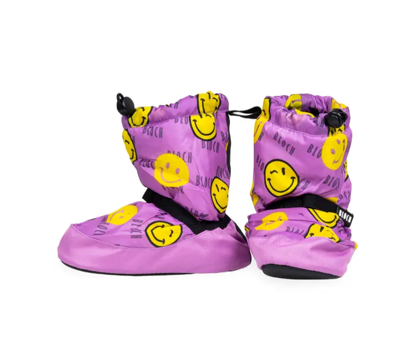 Bloch booties monochrom pentru copii - Smiley Print Bloch