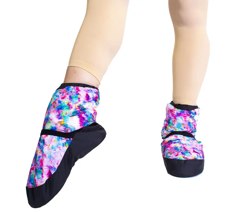 Bloch booties imprimate editie limitata, pentru copii - Tie dye blue